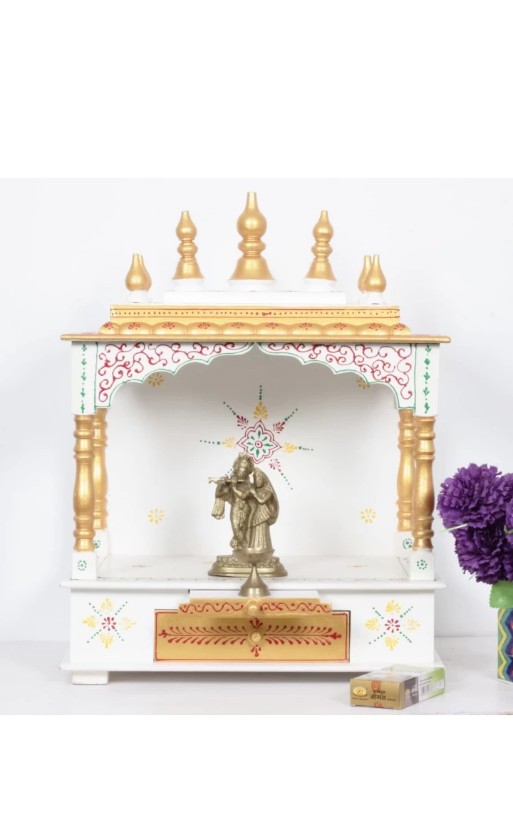 Wood Finish Mandir